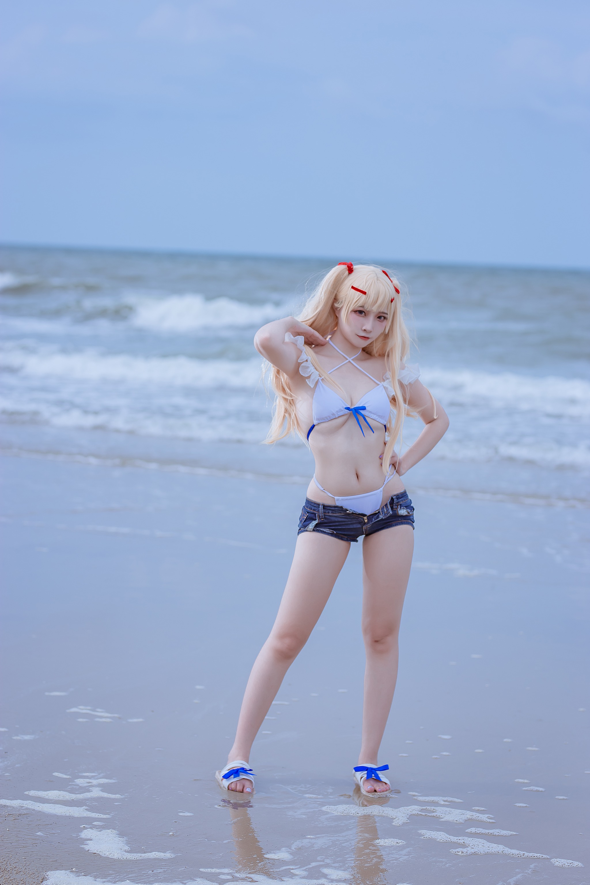 图片[1]-二佐Nisa – NO.145 碧蓝航线-苏塞克斯泳装[20P]-XikXak